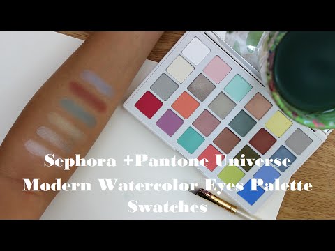 480x360 Sephora + Pantone Modern Watercolor Palette Swatches - Sephora Watercolor Palette