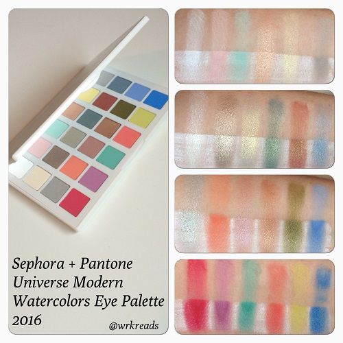 500x500 Sephora Pantone Universe Modern Watercolors Eye Palette Swatches - Sephora Watercolor Palette
