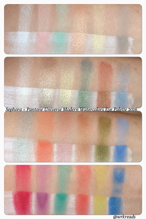 500x750 Sephora Pantone Universe Modern Watercolors Eye Palette Swatches 2 - Sephora Watercolor Palette