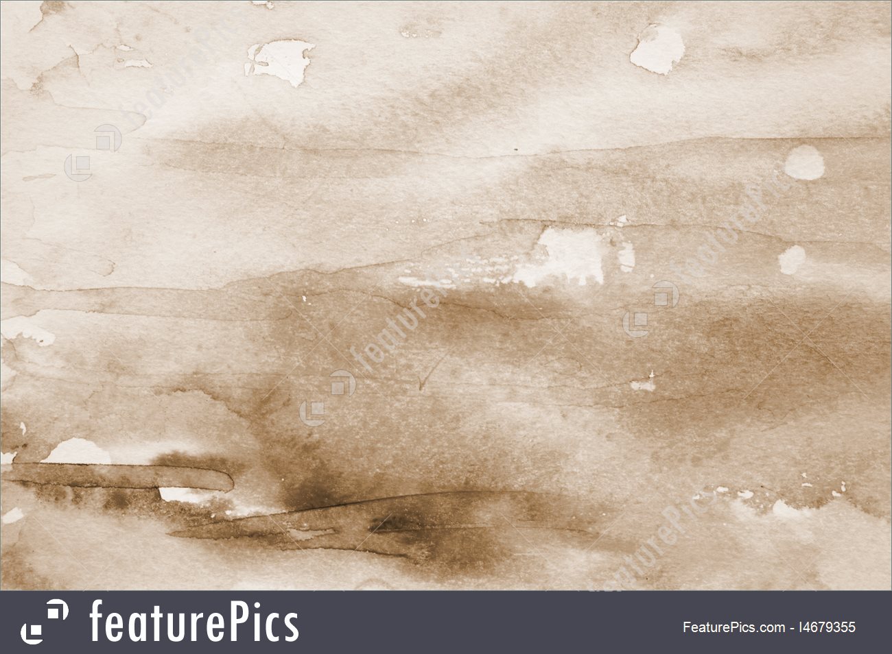 1300x954 Abstract Watercolor Background On Paper Texture. In Sepia Toned - Sepia Watercolor