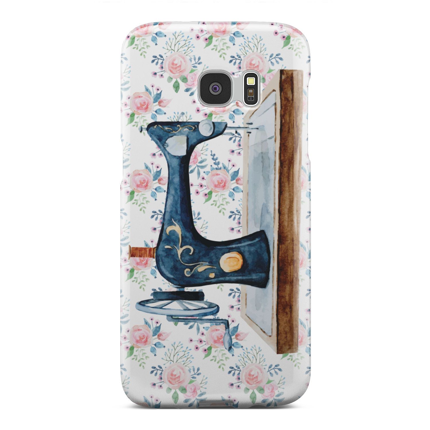 1500x1500 Watercolor Sewing Machine Phone Case - Sewing Machine Watercolor