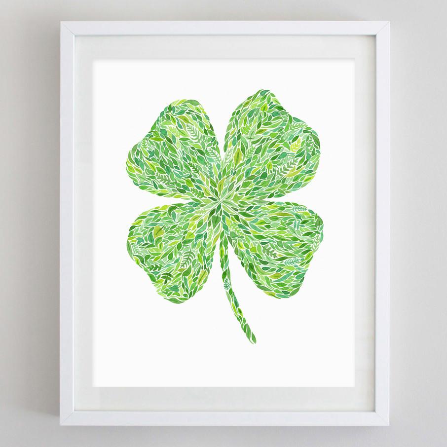 Shamrock Watercolor at PaintingValley.com | Explore collection of ...