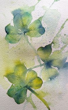236x382 How To Paint A Shamrock With Watercolor - Shamrock Watercolor