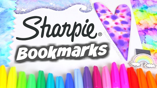 500x281 Diy Sharpie Watercolor Bookmarks - Sharpie Watercolor