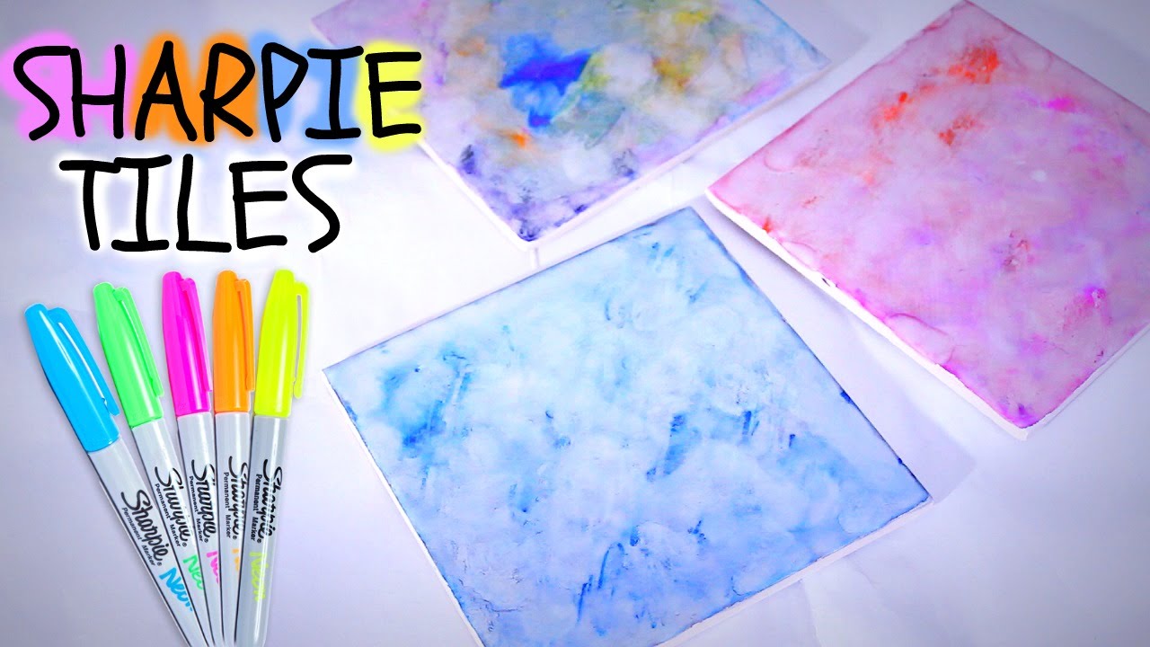 1280x720 Diy Sharpie Watercolor Tiles Diy Crafts - Sharpie Watercolor