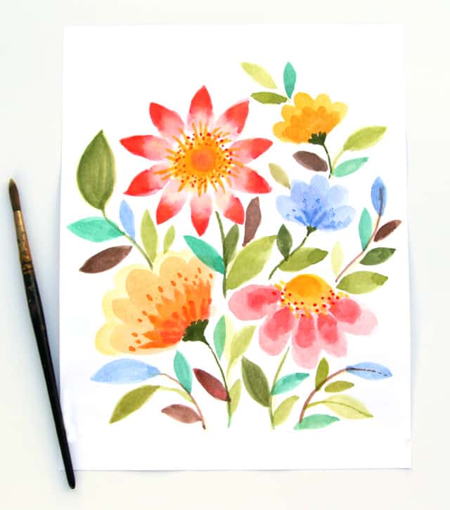 640x726 Watercolor Flower Diy Sharpie Mug {Anthropologie Style!} - Sharpie Watercolor