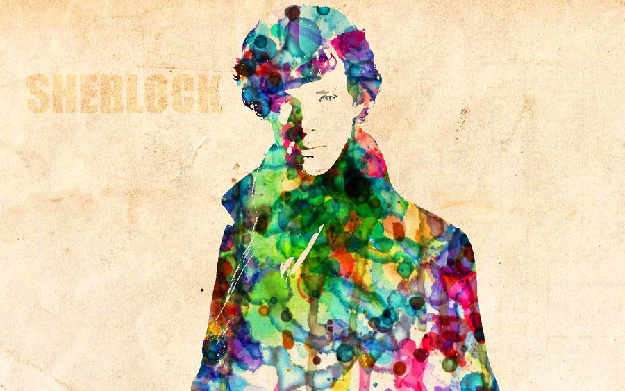 900x563 Sherlock Holmes Watercolor Effect By Elijahvd - Sherlock Holmes Watercolor