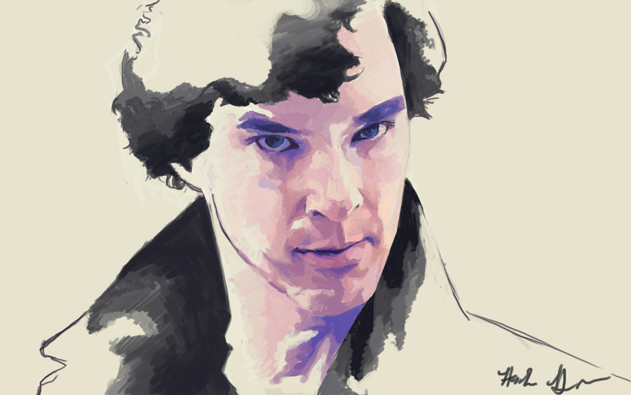 900x563 Sherlock Holmes By Chunkymacaroni - Sherlock Holmes Watercolor