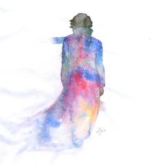 236x243 Hiatus By Theshatteredsilhouette [13.5x19.5 In., Pencil And - Sherlock Holmes Watercolor