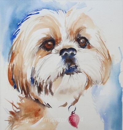 400x421 Shih Tzu - Shih Tzu Watercolor