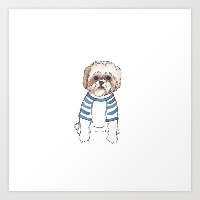 700x700 Shihtzu Life - Shih Tzu Watercolor