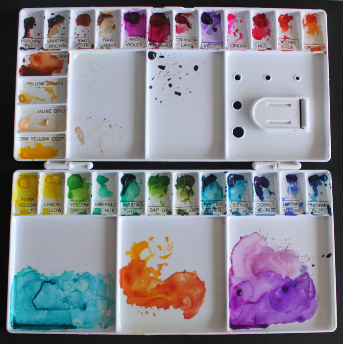 700x702 My C.a.s.e. Studies Shinhan Watercolors And A Palette Tip - Shinhan Watercolor