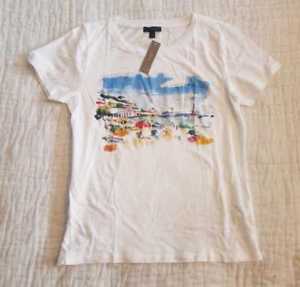 300x287 New Womens Marcel George For J Crew Beach Watercolor T Shirt - Shirt Watercolor