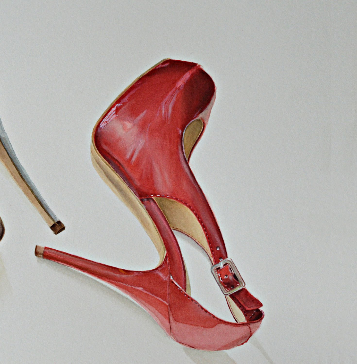 1470x1500 Watercolor Speed Painting Tutorial Of Shoes Part 1 - Shoes Watercolor