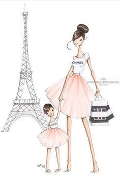 236x346 French Shopping. Watercolor Fashion Clipart, Shoes, Fashion, Dog - Shopping Watercolor