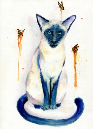 320x442 Regal - Siamese Cat Watercolor