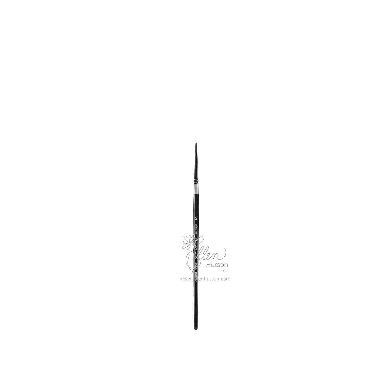 1280x1280 Silver Brush Black Velvet Watercolor Brushes, Short Round 2 - Silver Watercolor