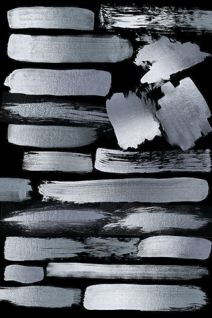 683x1024 Silver Paint Strokes - Silver Watercolor