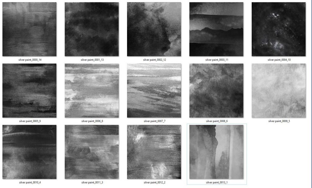 1024x616 Silver Watercolor Paint Digital Paper - Silver Watercolor