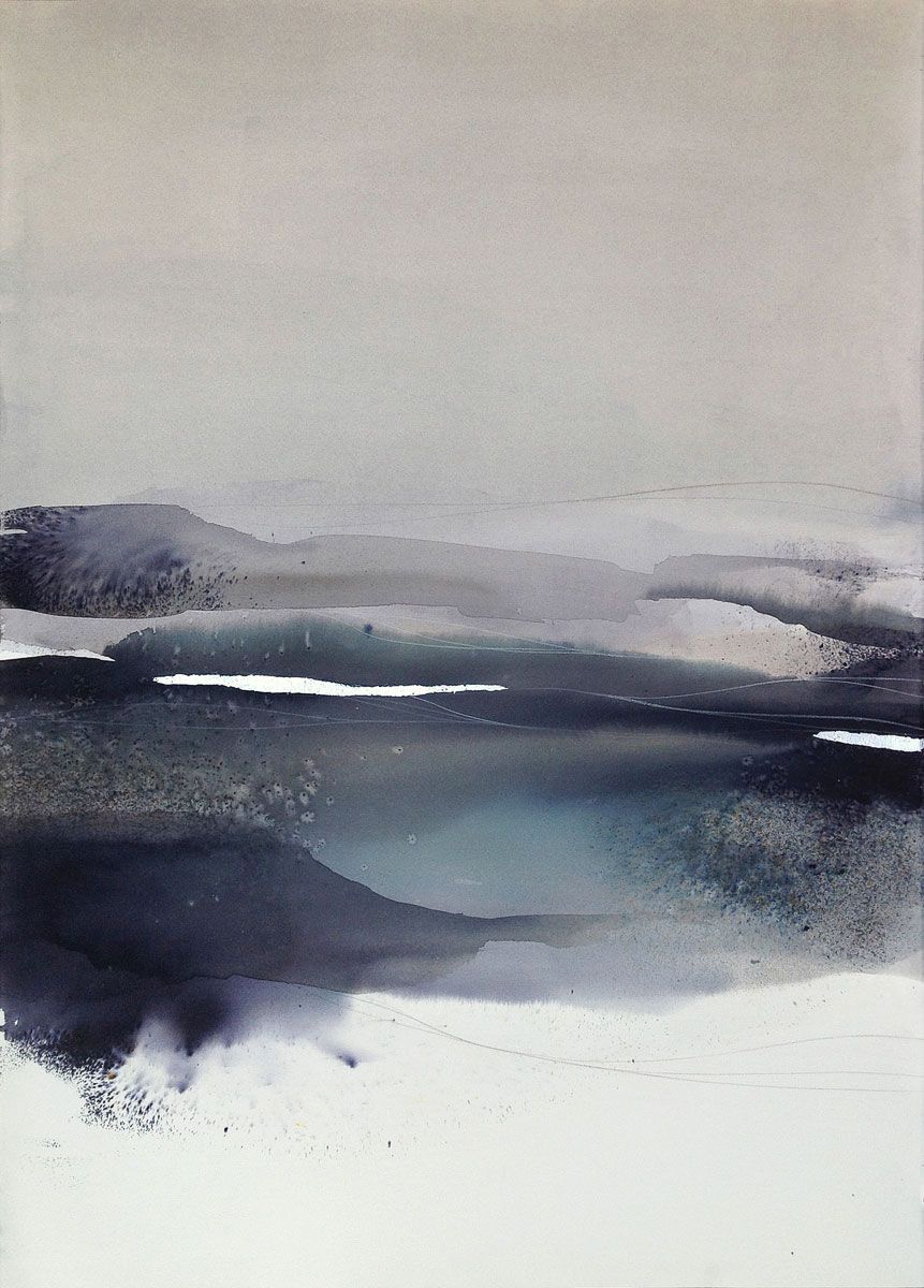 861x1200 Sabrina Garrasi Remaining In Silence... Watercolor, Ink - Silver Watercolor
