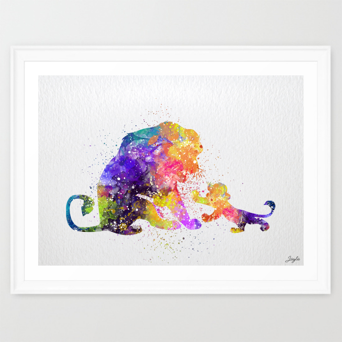 Simba Watercolor at PaintingValley.com | Explore collection of Simba ...