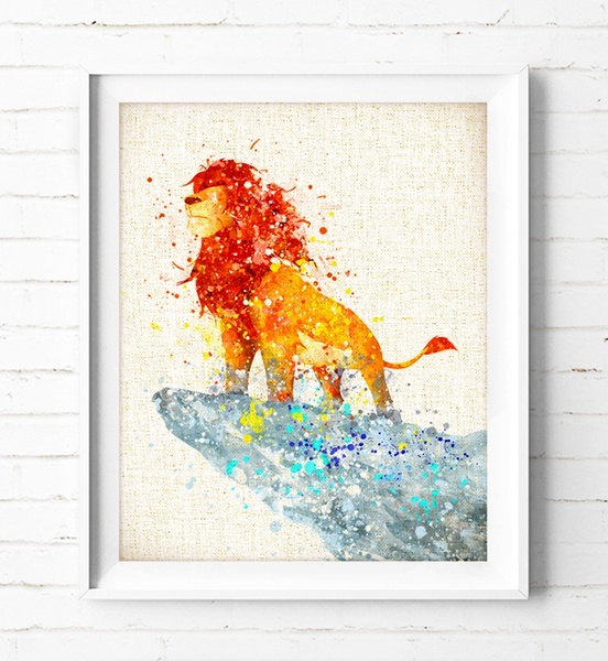 552x600 Wish Lion King Simba - Simba Watercolor