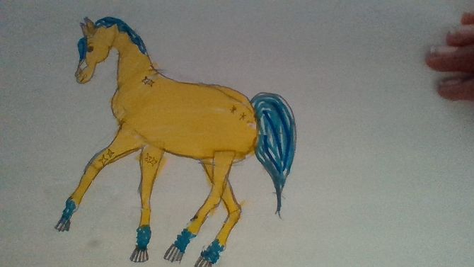 670x377 How To Draw A Simple Horse 11 Steps (With Pictures) - Simple Horse Watercolor