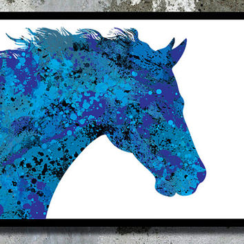 354x354 Shop Watercolor Horse Painting On Wanelo - Simple Horse Watercolor