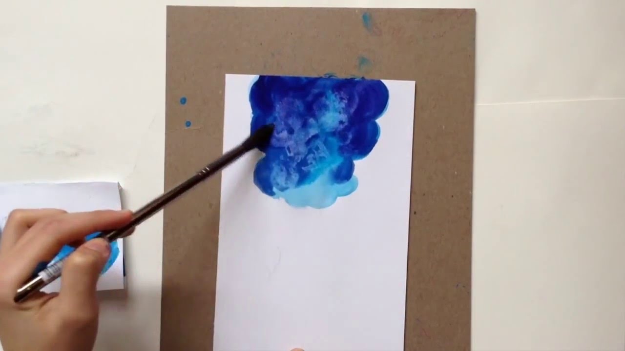 1280x720 Simple Watercolour Galaxy Painting - Simple Watercolor