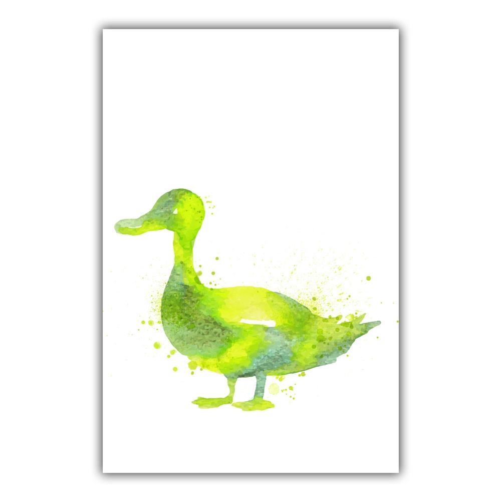 1000x1000 Modern Simple Watercolor Animals A4 Art Print Poster Funky Canvas - Simple Watercolor Animals