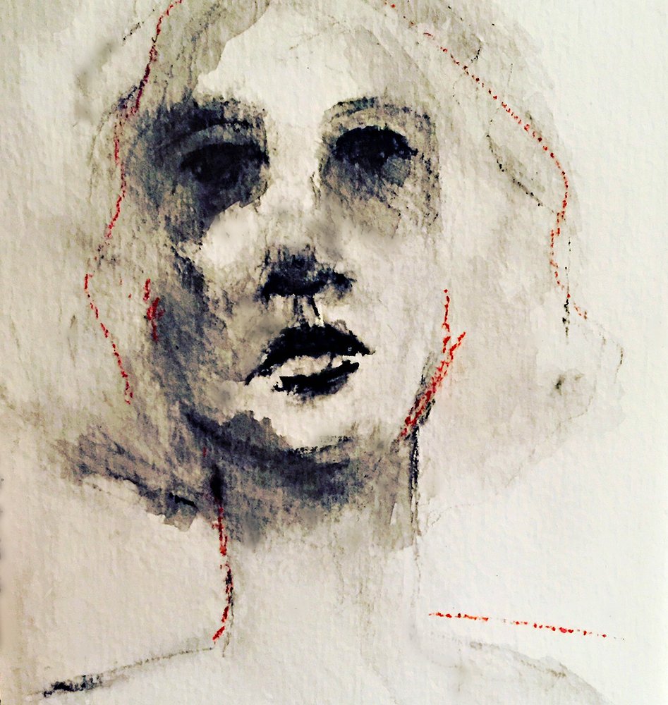 947x1000 Giclee Simple Watercolor Woman Sheila Atchley - Simple Watercolor Face