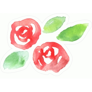 300x300 Silhouette Design Store - Simple Watercolor Flowers
