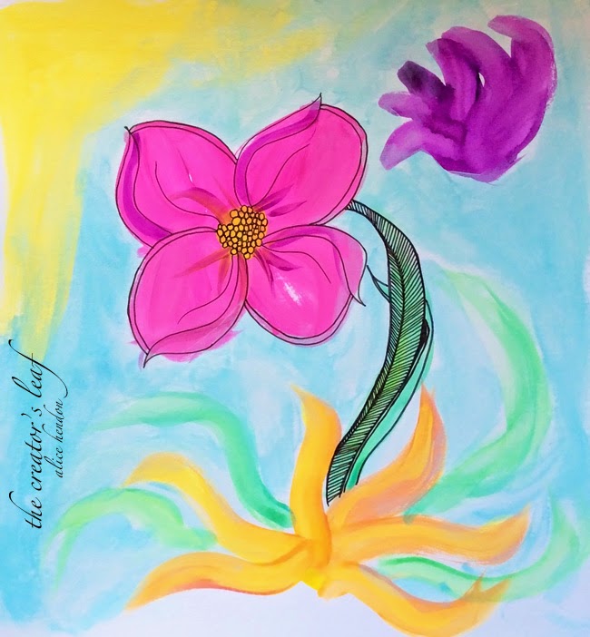 650x702 Alice Hendon Simple Watercolor Flowers - Simple Watercolor Flowers