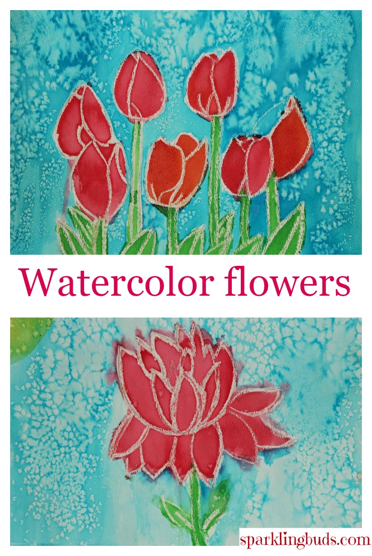 735x1100 Simple Watercolor Flowers Tutorial - Simple Watercolor Flowers