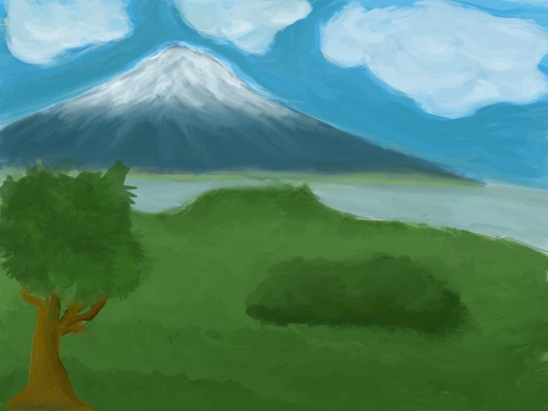 800x600 Simple Mountain Painting - Simple Watercolor Mountains