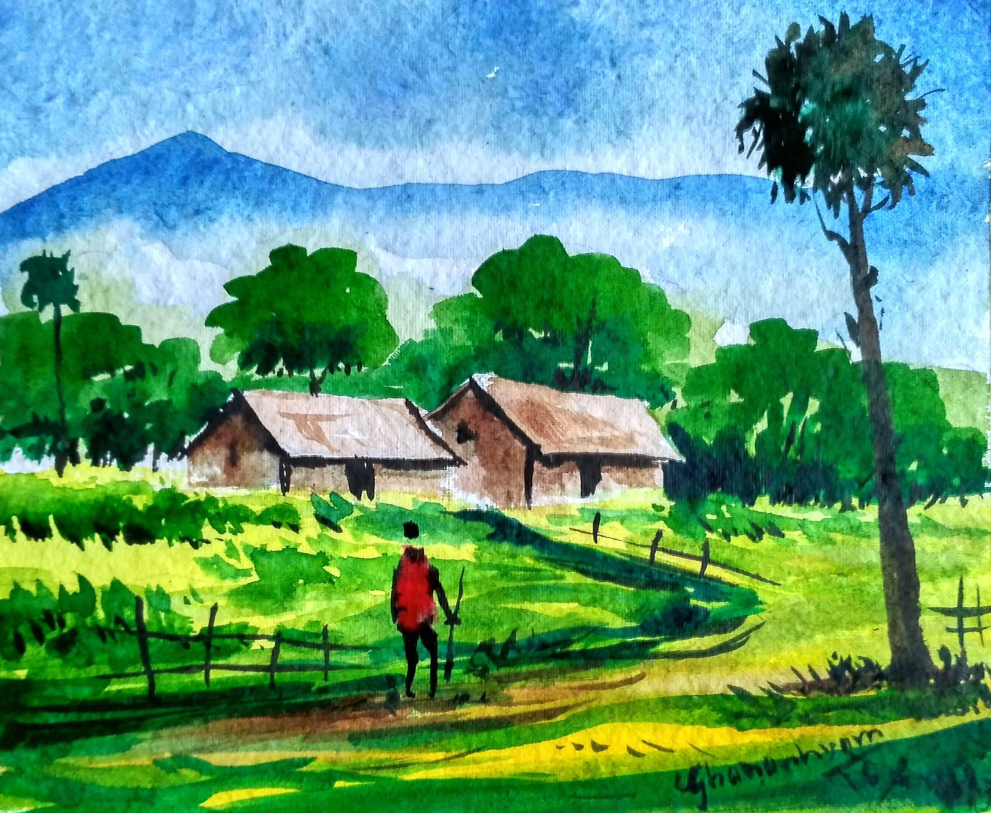 Simple Watercolor  Paintings Of Nature  at PaintingValley 