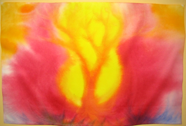 728x492 Watercolor Painting Backdrop For Fall Seasonal Table Inhabitots - Simple Watercolor Paintings Of Nature