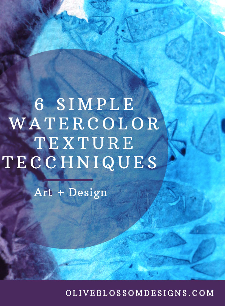 735x1000 Olive Blossom Designs - Simple Watercolor Pictures