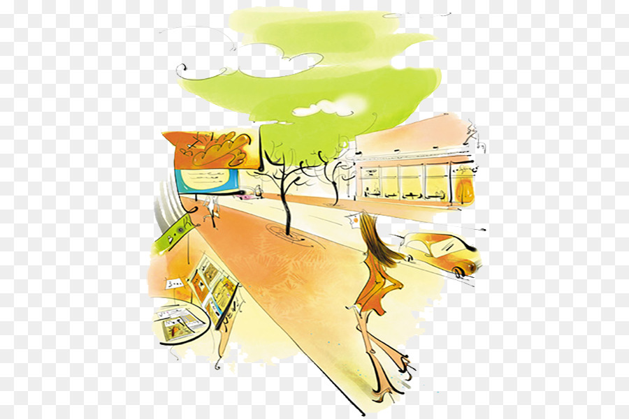 900x600 Cartoon Watercolor Painting Illustration - Simple Watercolor Pictures