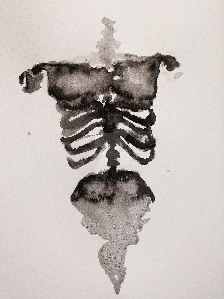 774x1032 Skeleton Watercolor By Akareddie94 - Skeleton Watercolor