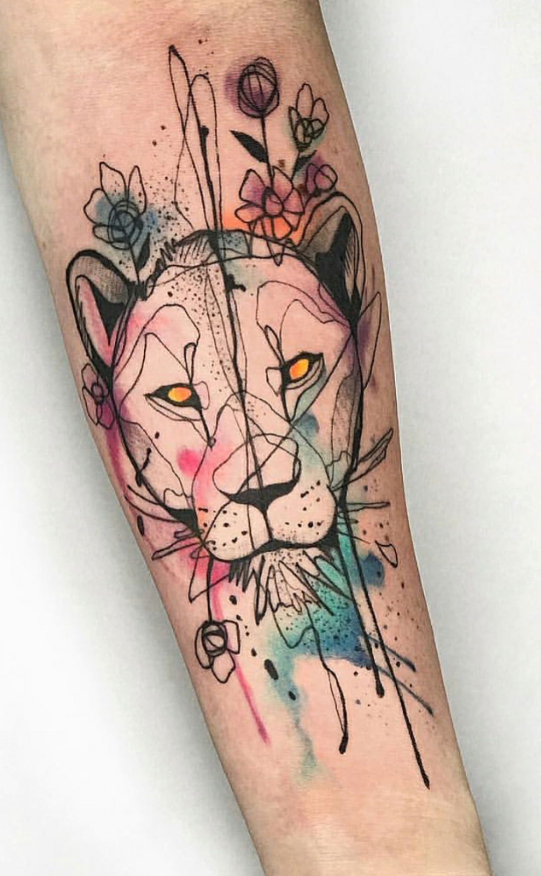 1080x1748 Watercolor Tattoos - Sketch Watercolor Tattoo