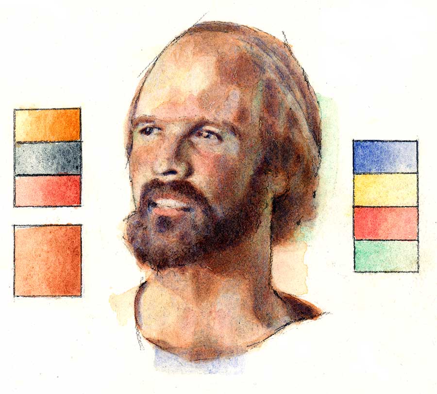 900x812 Skin Tone - Skin Color Watercolor