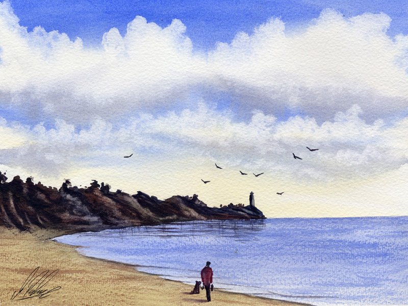 800x600 Watercolour Tutorial Painting A Cloudy Sky Seascape Part 1 - Sky Painting Watercolor