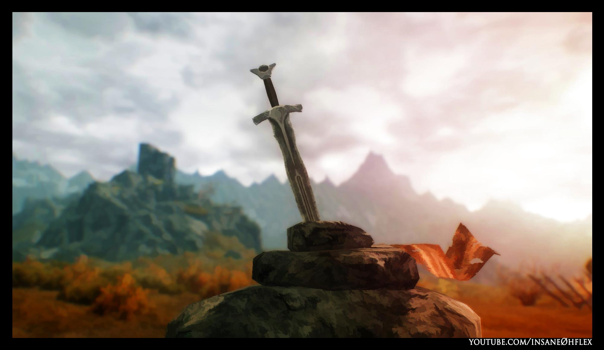 2000x1160 Watercolor Skyrim - Skyrim Watercolor