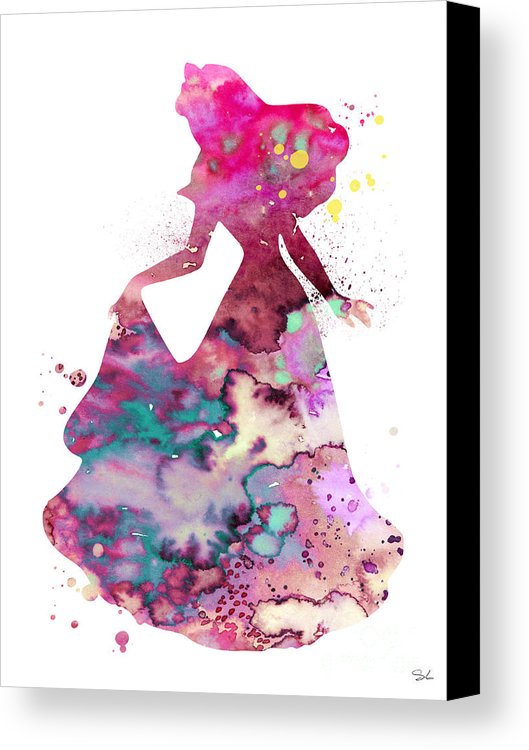 529x750 Sleeping Beauty Canvas Print Canvas Art By Watercolor Girl - Sleeping Beauty Watercolor