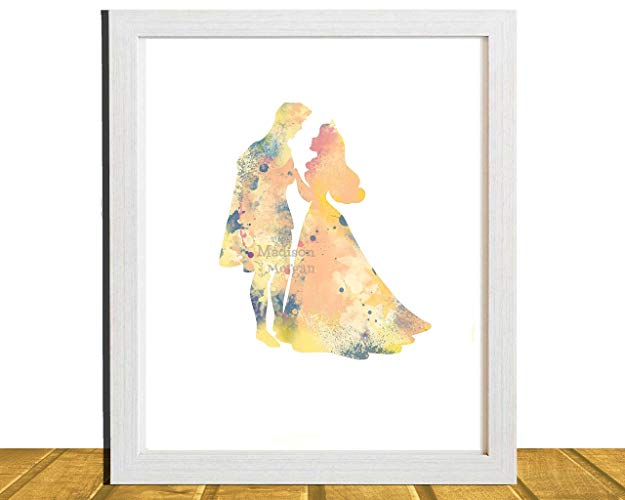 625x500 Sleeping Beauty Inspired 8 X 10 Wall Art, Watercolor - Sleeping Beauty Watercolor