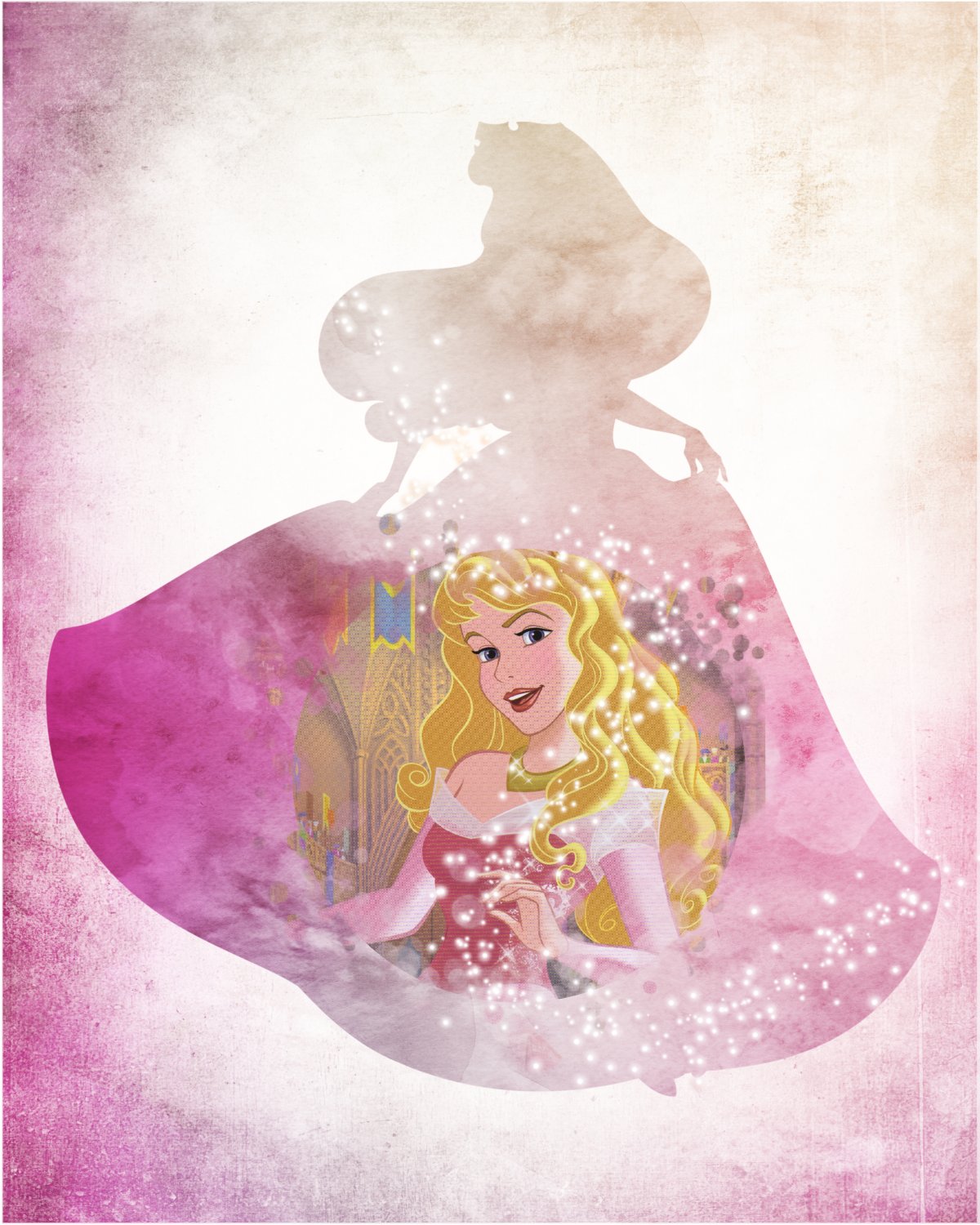 1200x1500 Aurora - Sleeping Beauty Watercolor