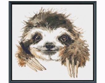 340x270 Watercolor Sloth Etsy - Sloth Watercolor