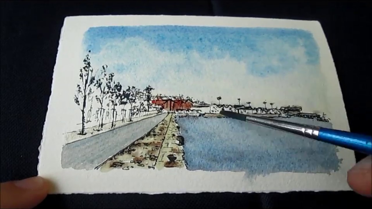 1280x720 Small Watercolor Sketch - Small Watercolor
