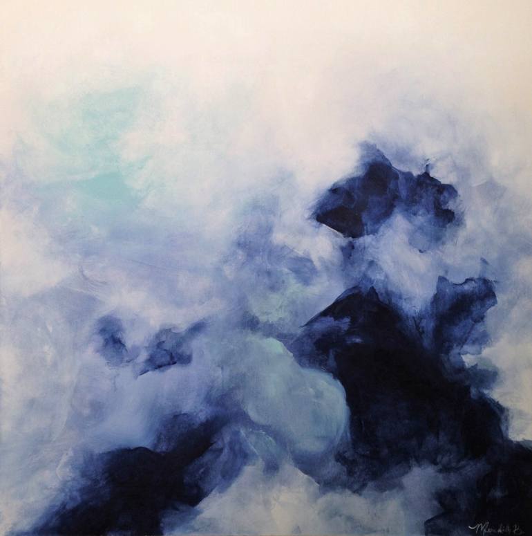 770x775 Up In Smoke Painting By Meredith B Saatchi Art - Smoke Watercolor